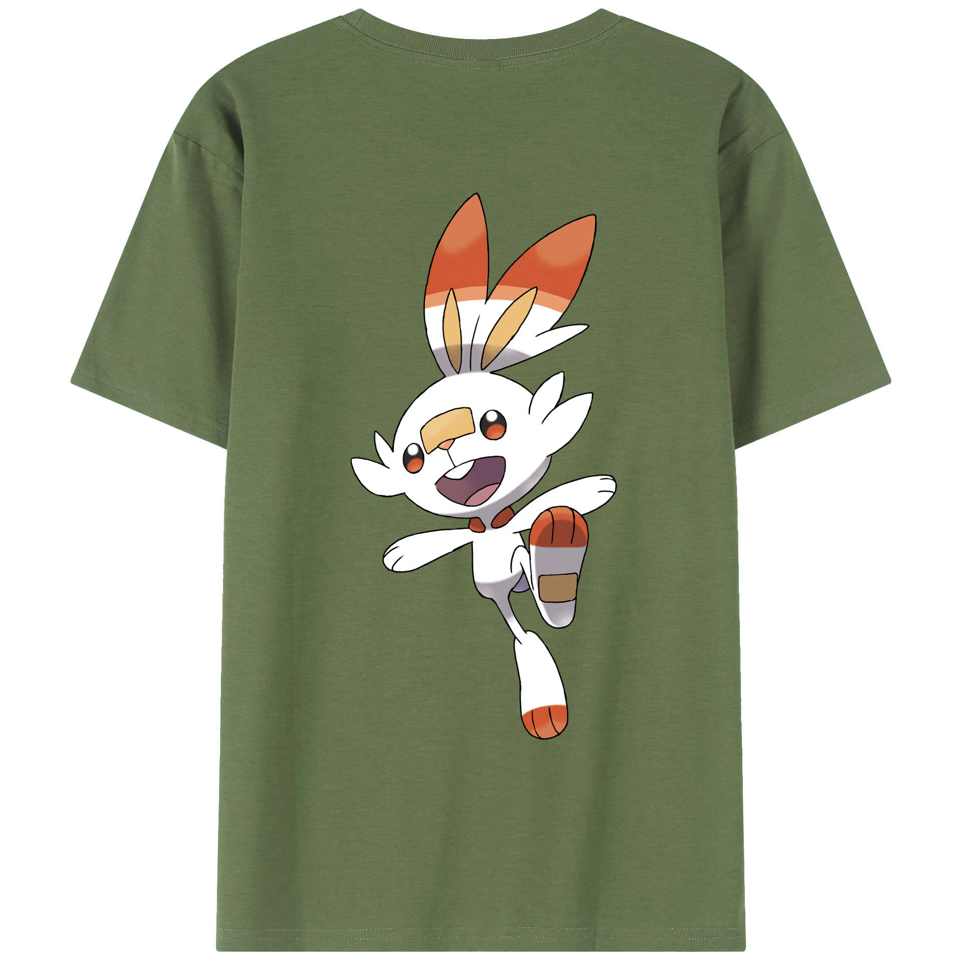 （画像用） ポケットモンスター Pokémon 綿100％ メンズ半袖Tシャツ（バックプリント） 通気性